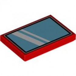 FLAT TILE 2X3, NO. 161: {ярко червен}
