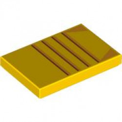 FLAT TILE 2X3, NO. 160: {ярко жълт}