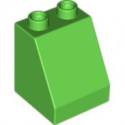 ROOF TILE 2X2X2, DEG. 54: {ярко зелен}