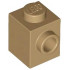 BRICK 1X1 W. 1 KNOB: {пясъчно жълт}