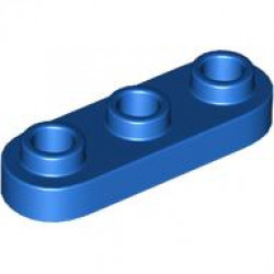 PLATE 1X3, ROUNDED, NO. 1: {ярко син}