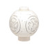 Brick, Round 2 x 2 Sphere with Stud / Robot Body with SW Snowman BB-8 Droid Light Bluish Gray Circles and Lines Pattern: {бял}