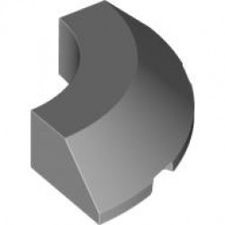 1/4 CONE, 4X4X1, W/ CUTOUT, NO. 1: {умерено каменно сив}
