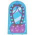 Glass for Door Frame 1 x 6 x 7 Arched with Notches and Rounded Pillars with Mirror with Lights and Medium Nougat Frame, Dark Purple Outline, Dark Pink and White Beads, Crystals, and Sparkles Pattern: {умерено небесносин}