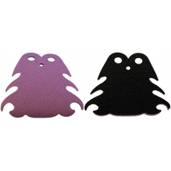 Mini Doll, Cape Cloth, 6 Curly Points, 3 Bottom Curves, Long with 2 Small Top Holes with Medium Lavender and Black Sides: {мултикомбинация}