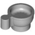CUP, NO. 1002: {умерено каменно сив}