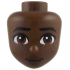 Mini Doll, Head Friends with Black Eyebrows, Reddish Brown Eyes, Dark Brown Lips and Freckles, Closed Mouth Pattern: {умбра}