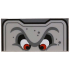 Tile 2 x 4 with Angry Red Eyes, Unibrow, Black and Dark Bluish Gray Border and Spots Pattern (Super Mario Thwomp Upper Face): {умерено каменно сив}