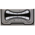 Tile 2 x 4 with Angry Mouth with White Teeth Parted, Black and Dark Bluish Gray Border and Spots Pattern (Super Mario Thwomp Lower Face): {умерено каменно сив}