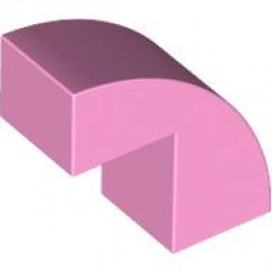 BRICK 1X2X1 2/3, BOW W/ CUTOUT, NO. 1: {светло пурпурен}