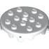 DESIGN PLATE 4X4, W/1.5 HOLE: {бял}