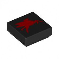 FLAT TILE 1X1, NO. 331: {черен}