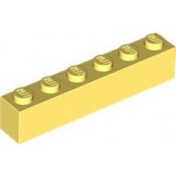 BRICK 1X6: {студено жълт}
