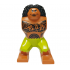 Body Giant, Maui with Lime Shorts and Black Hawaiian Tattoos, Lassoing the Sun, Moana on Canoe, and Pulling Up the Sky Pattern: {сиена кафяво}