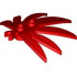 Plant Leaves 6 x 5 Swordleaf with Open O Clip Thick: {ярко червен}