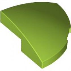BRICK, 2X2X2/3, 1/4 SPHERE, W/ CUTOUT: {ярко жълто-зелен}
