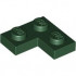 CORNER PLATE 1X2X2: {земно зелен}
