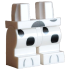 Hips and Medium Legs with Black Dalmatian Spots and Light Bluish Gray Paws Pattern: {бял}