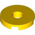 FLAT TILE 2x2 ROUND W. HOLE Ã˜4.85: {ярко жълт}