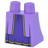 Lower Body, Skirt with Robe Ends with Gold Trim Open over Dark Purple Dress with Black Creases Pattern: {умерено лавандулов}