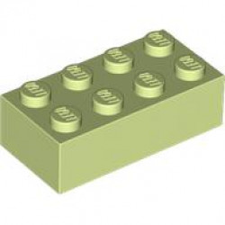 BRICK 2X4: {пролетно жълто-зелен}