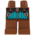 Hips and Legs with Black Belt with Silver Buckle, Dark Turquoise Surcoat, Straps with Buckles Pattern: {червеникаво-кафяв}