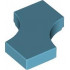 Tile, Modified 2 x 2 with 2 1 x 1 Curved Cutouts (Double Arrow): {умерено небесносин}
