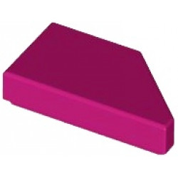 TILE 1X2, DEG. 45, CUT, LEFT: {ярко червеникаво-виолетов}