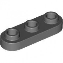 PLATE 1X3, ROUNDED, NO. 1: {тъмно каменно сив}