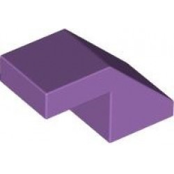 ROOF TILE 1X2, DEG. 45, W/O KNOBS: {умерено лавандулов}