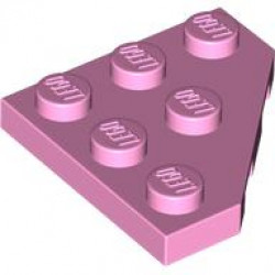 CORNER PLATE 45 DEG. 3X3: {светло пурпурен}