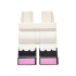 Hips and Legs with Molded Black Lower Legs / Boots and Printed White Ruffles and Dark Pink Feet Pattern: {бял}