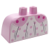 Lower Body, Skirt Wide with Side Hoops (Panniers) with White Polka Dot Dress, Lace Hem, Dark Pink Dots and Black Fold Lines Pattern: {светло пурпурен}