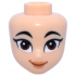 Mini Doll, Head Friends with Black Eyebrows, Reddish Brown Eyes, Nougat Lips, Dark Orange Mouth, Smile Pattern: {светло нуга}