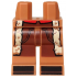 Hips and Legs with Coat Ends with Tan Fur Lining, Red Vest Ends, Reddish Brown Pants, Black Shoes with Stripes Pattern: {умерен нуга}