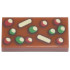 Tile 1 x 2 with Red, Green and Tan Fruitcake Pattern: {тъмно оранжев}