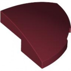 BRICK, 2X2X2/3, 1/4 SPHERE, W/ CUTOUT: {нов тъмно червен}