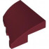 PLATE 2X2X2/3, HALF BOW W/ CUT, RIGHT: {нов тъмно червен}