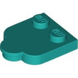 DESIGN, PLATE, 2X3, NO. 1: {ярко синьо-зелен}