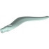 Wave Rounded Curved Single with Bar End (Flame, Sword): {аквамарин}
