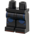 Hips and Legs with Dark Blue Kneepads, Dots and Trim, Red Toe Lines Pattern: {черен}