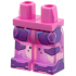 Hips and Satin Trans-Dark Pink Legs with Dark Purple Panels and Toes with Dark Blue Outlines Pattern: {ярко пурпурен}