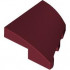 PLATE 2X2X2/3, HALF BOW, W/ CUT, LEFT: {нов тъмно червен}