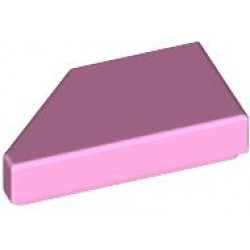 TILE 1X2, DEG. 45, CUT, RIGHT: {светло пурпурен}