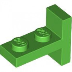 PLATE 2X1, W/ VERT. TUBE: {ярко зелен}