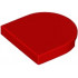 Tile, Round 2 x 2 Half Circle Extended: {ярко червен}