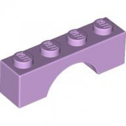 BRICK W. BOW 1X4: {лавандулов}