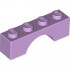 BRICK W. BOW 1X4: {лавандулов}