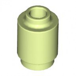 ROUND BRICK 1X1: {пролетно жълто-зелен}