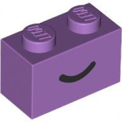 BRICK 1X2, NO. 133: {умерено лавандулов}